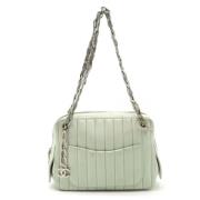 Pre-owned Leather shoulder-bags Chanel Vintage , Green , Dames