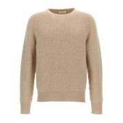 Raglan Wol Zijde Kasjmier Sweater Ma'ry'ya , Beige , Dames