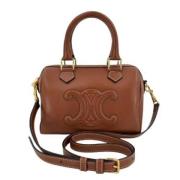 Pre-owned Leather handbags Celine Vintage , Brown , Dames