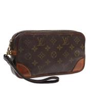 Pre-owned Canvas clutches Louis Vuitton Vintage , Brown , Dames