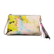 Witte Handtas met Afneembare Band Desigual , White , Dames