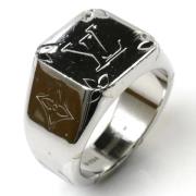 Pre-owned Metal rings Louis Vuitton Vintage , Gray , Dames