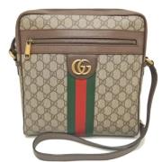 Pre-owned Canvas crossbody-bags Gucci Vintage , Beige , Dames