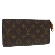 Pre-owned Canvas pouches Louis Vuitton Vintage , Brown , Dames