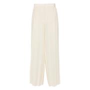 Luchtige Plissé Casual Broek Wit Joseph , White , Dames