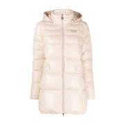 Roze Puffer & Down Casual Coat Emporio Armani EA7 , Pink , Dames