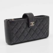 Pre-owned Leather chanel-bags Chanel Vintage , Black , Dames