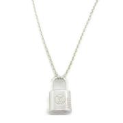 Pre-owned Silver necklaces Louis Vuitton Vintage , Gray , Dames