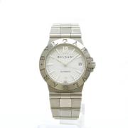 Pre-owned Metal watches Bvlgari Vintage , White , Heren