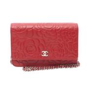 Pre-owned Leather chanel-bags Chanel Vintage , Red , Dames