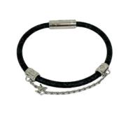 Pre-owned Canvas bracelets Louis Vuitton Vintage , Black , Heren