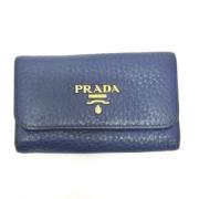 Pre-owned Leather wallets Prada Vintage , Blue , Dames