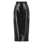 Zwarte Rok met Ritszakken Msgm , Black , Dames