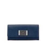 Pre-owned Leather wallets Prada Vintage , Blue , Dames