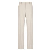 Beige wollen broek met zakken Antonelli Firenze , Beige , Dames