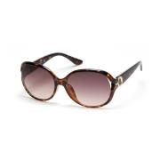 Bruine Resin Zonnebril met Categorie 3 Lens Guess , Brown , Dames