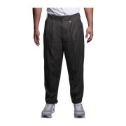 Zwarte Wollen Blend Uma24104Pa HB Broek John Richmond , Gray , Heren