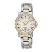 Diamant Accent Roestvrijstalen Horloge Seiko , Gray , Dames