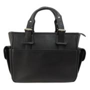 Pre-owned Leather handbags Burberry Vintage , Black , Dames