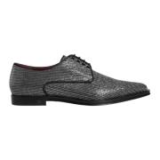 Zilveren Derby Formele Schoenen Dolce & Gabbana , Gray , Heren