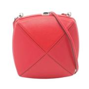 Pre-owned Leather shoulder-bags Hermès Vintage , Red , Dames