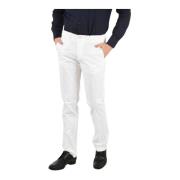 Witte Chino Broek - Klassieke Stijl Corneliani , White , Heren