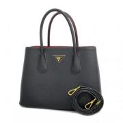 Pre-owned Leather totes Prada Vintage , Black , Dames