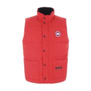 Rode technische katoenen mouwloze jas Canada Goose , Red , Heren