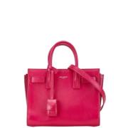 Pre-owned Leather handbags Saint Laurent Vintage , Pink , Dames