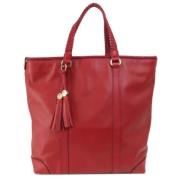 Pre-owned Leather gucci-bags Gucci Vintage , Red , Dames