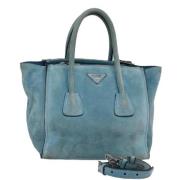 Pre-owned Suede prada-bags Prada Vintage , Blue , Dames