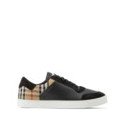 Zwarte Sneakers Stijlvolle Schoenen Burberry , Black , Heren