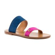 BlauwRoze Dubbele Strap Slide Sandalen Dee Ocleppo , Multicolor , Dame...