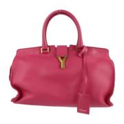 Pre-owned Leather handbags Saint Laurent Vintage , Pink , Dames