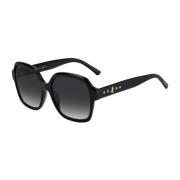 Zwarte Acetaat Zonnebril voor Vrouwen Jimmy Choo , Black , Dames