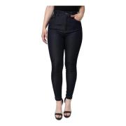 Zwarte High Waist Skinny Denim Jeans Dolce & Gabbana , Black , Dames