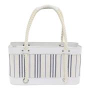 Pre-owned Canvas handbags Burberry Vintage , White , Dames