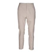 Slim Fit Katoenen Chino Broek Dondup , Beige , Heren