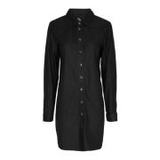 Lange Shirt Dress Btfcph , Black , Dames