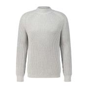 Moderne Ribgebreide Trui Hugo Boss , Gray , Heren