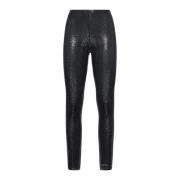 Zwarte Mesh Versierde Broek Isabel Marant , Black , Dames