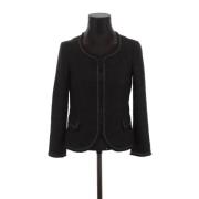 Pre-owned Cotton outerwear Chanel Vintage , Black , Dames