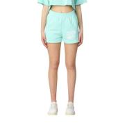 Katoenen shorts met merklogo Pharmacy Industry , Green , Dames