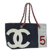 Pre-owned Canvas chanel-bags Chanel Vintage , Blue , Dames