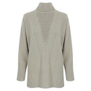 Kasjmier Zijde Wol V-Hals Trui D.Exterior , Gray , Dames