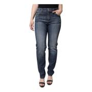 Donkerblauwe Skinny Denim Jeans Dolce & Gabbana , Blue , Dames