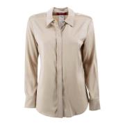 Beige Shirts van Max Mara Studio Max Mara Studio , Beige , Dames