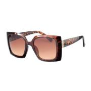 Bruine Resin Zonnebril met Categorie 3 Lens Guess , Brown , Dames