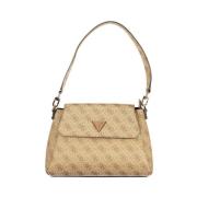 Beige Polyethyleen Handtas Guess , Beige , Dames