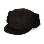 Pluche Oorbeschermer Pet 4-Panel Stijl Carhartt Wip , Black , Heren